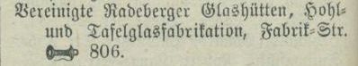 Adressbucheintrag 1903