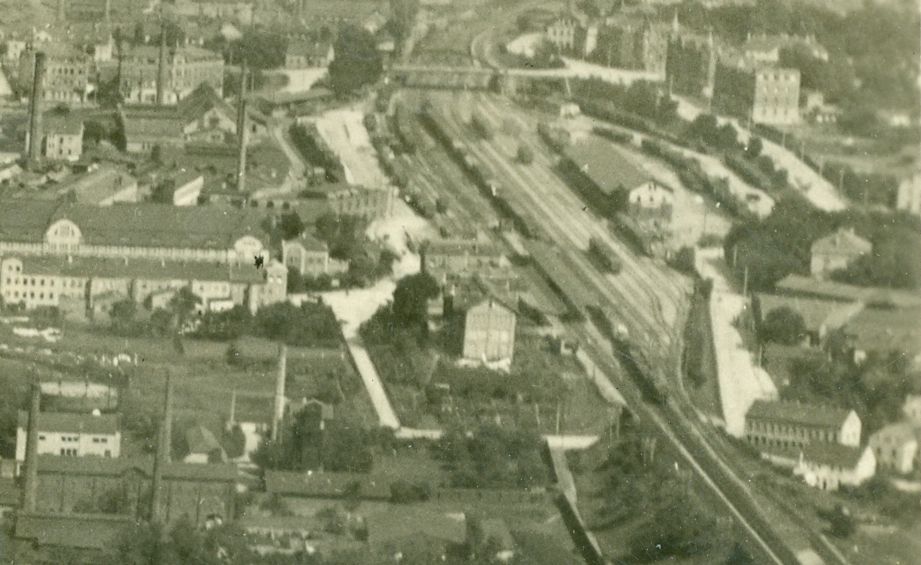 Ausschnitt aus einer Ansichtskarte (Luftbild) um 1935