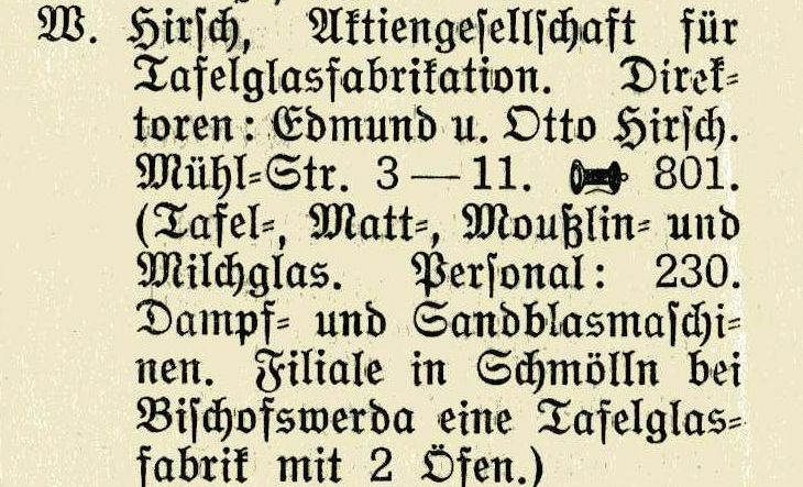 Adressbucheintrag 1905