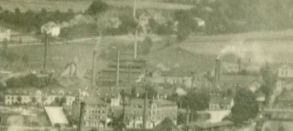 Ausschnitt aus einer Ansichtskarte (Luftbild) um 1935